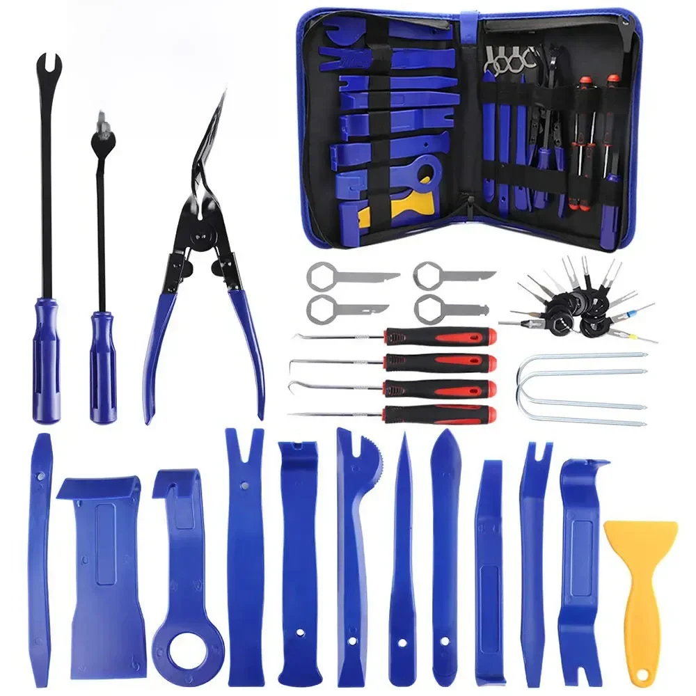 Auto Gereedschap Auto-interieur Demontage Kit Plastic Trim Removal Tool Auto Clips Puller Diy Paneel Gereedschap voor Auto Trim Puller Set - afbeelding 2