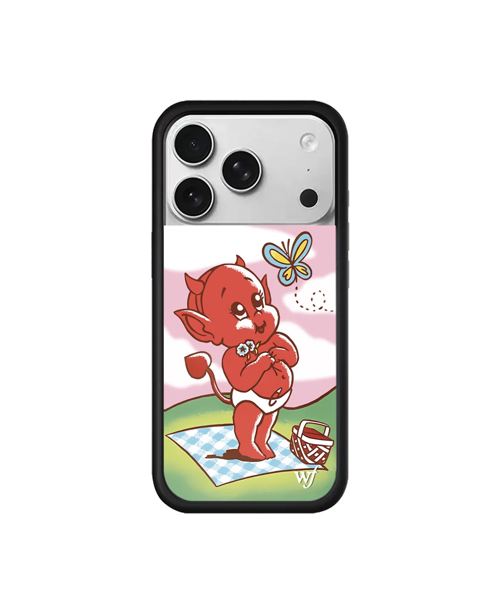 حافظة لهاتف 16 Pro Max 12 13 14 15 Plus 17 Pro Fundas Cute Angel ثلاثية الأبعاد WF منقطة