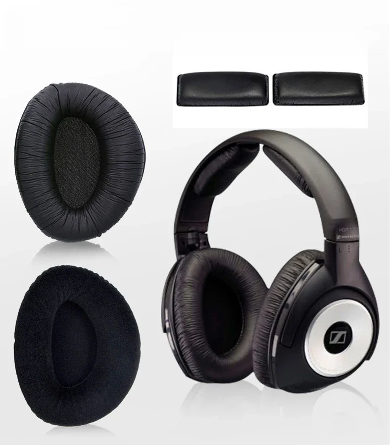 Coussinets d'oreille de remplacement avec bandeau, protège-oreilles pour casque Sennheiser RS110 RS160 RS170 RS180 HDR160 HDR170 HDR180