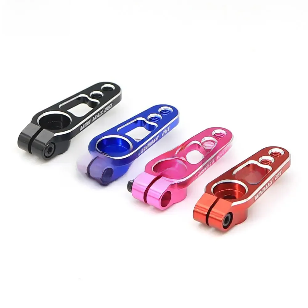 Ajrc 1 pièces en alliage d'aluminium 25t 31mm bras de Servo de direction klaxon couleur noir/rouge/bleu pour Traxxas Trx4 Axial Scx10 pièces de chenille de voiture Rc