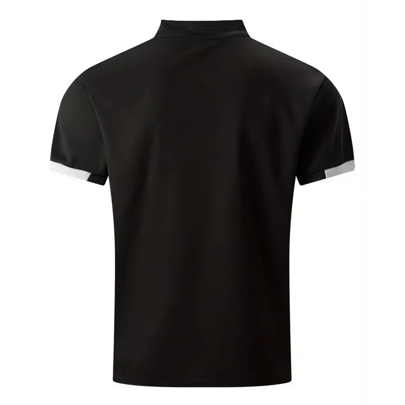 Men\'s Golf Shirt Golf Polo Work Casual Lapel Short Sleeve Basic Modern Color Block Patchwork Spring & Summer Regular Fit