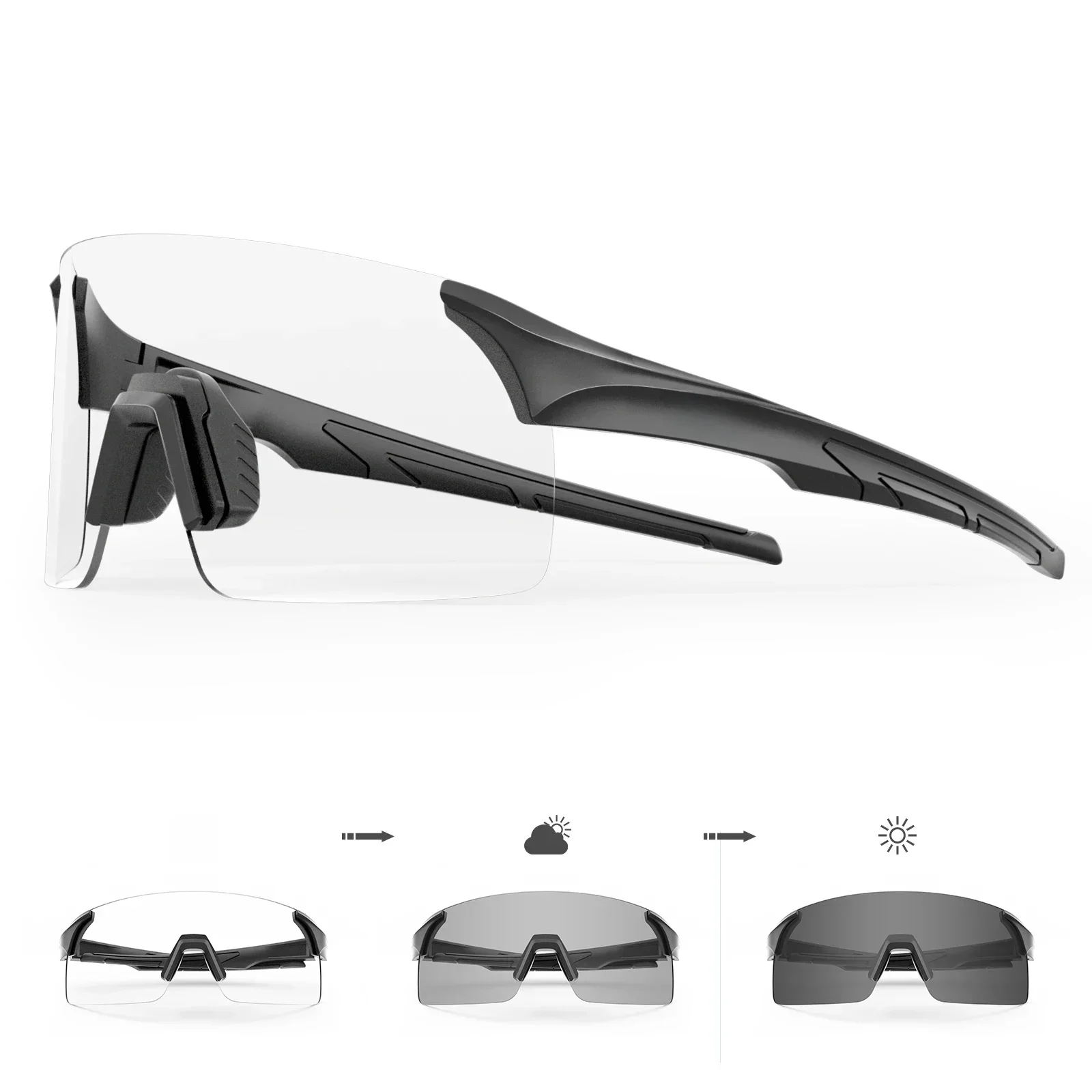 AliExpress SCVCN Photochromic Cycling Sunglasses Cycling Bike Glasses Men Women Outdoor Sports Glasses MTB UV400 Goggles Riding Eyewear