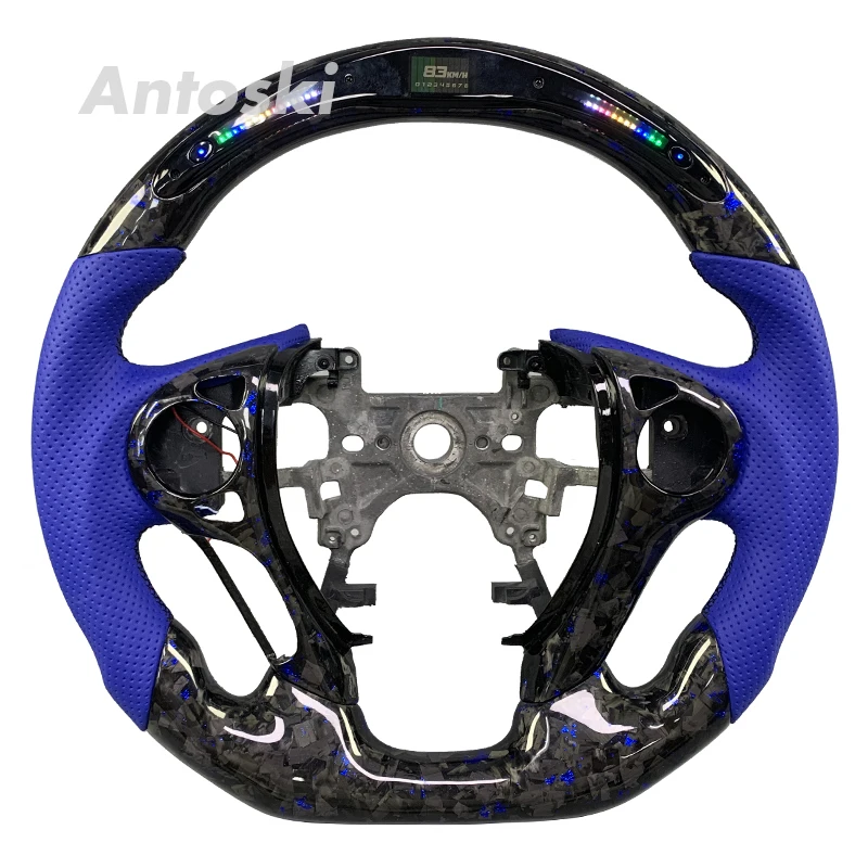 لهوندا أكورد 9th الجنرال أوديسي 2014-2018 مخصص جلد نابا ألياف الكربون عجلة القيادة الذكية LED ترقية السيارة الداخلية