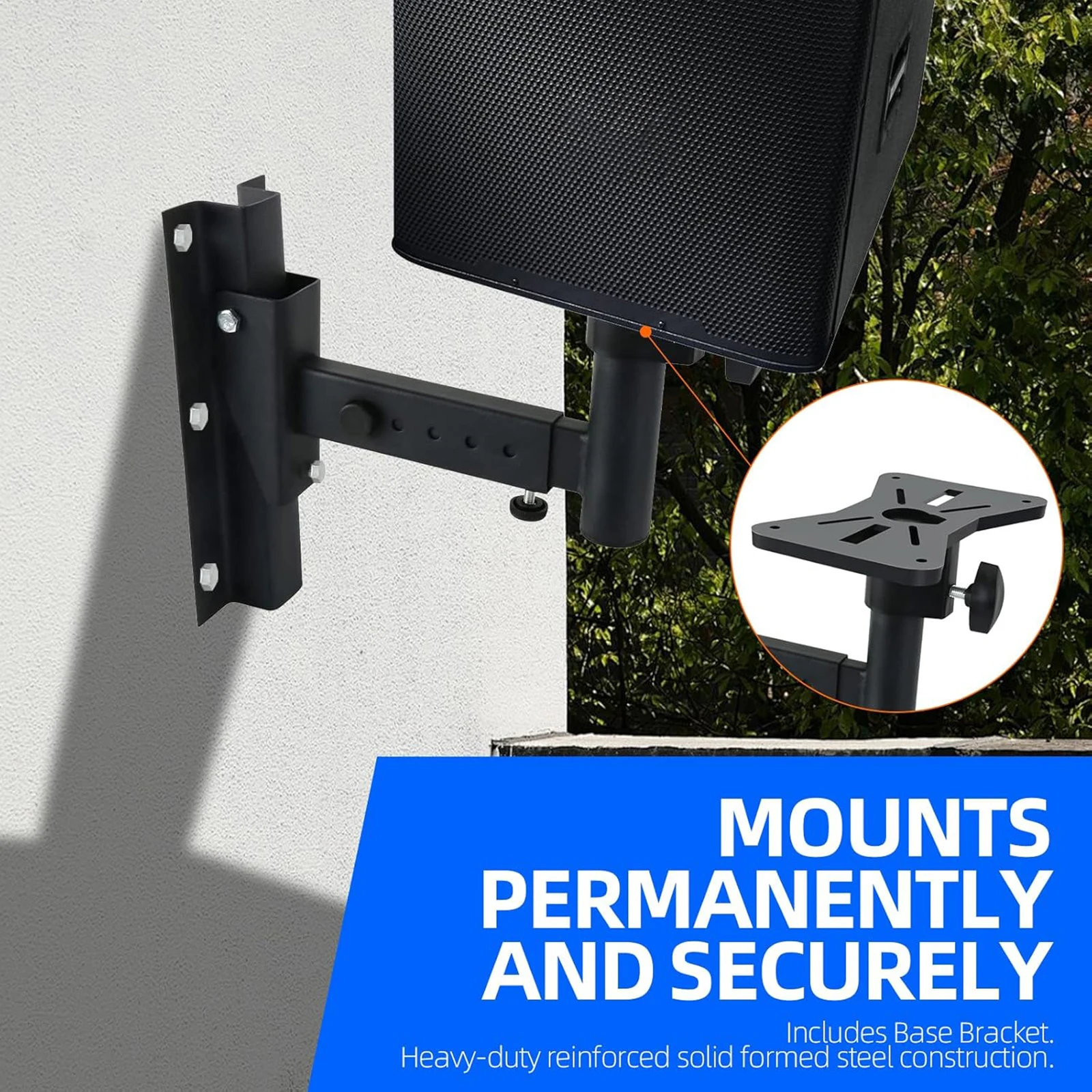 

Wall Mount Speaker Stand Small Speaker Rack for Stage Home Theater Office Music Stage Concert Small Speaker Rack Shelf