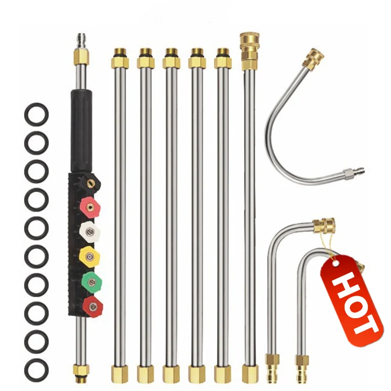 

High-Pressure Washer Extension Wand, Roof Cleaning Nozzle, Window Cleaning Kit