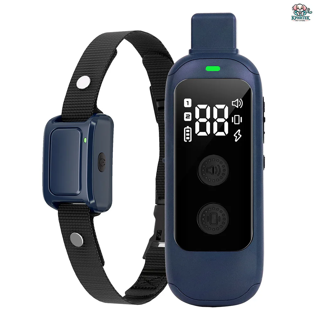 

P ошейник 681N Устройство для дрессировки собак Пульт дистанционного управления с 99-уровневой статической 16-уровневой вибрацией и 3-уровневым зуммером