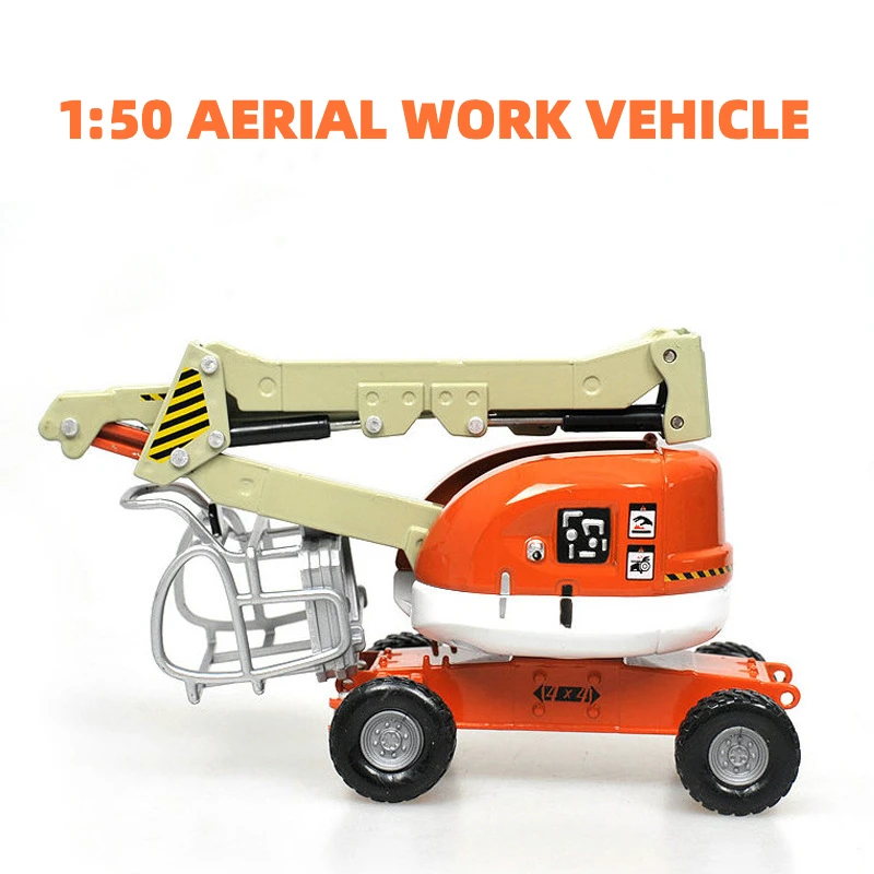 New Product Alloy 1:50 Aerial Work Vehicle Model Small simulation Folding Balance Car Engineering Vehicle Educational Toys