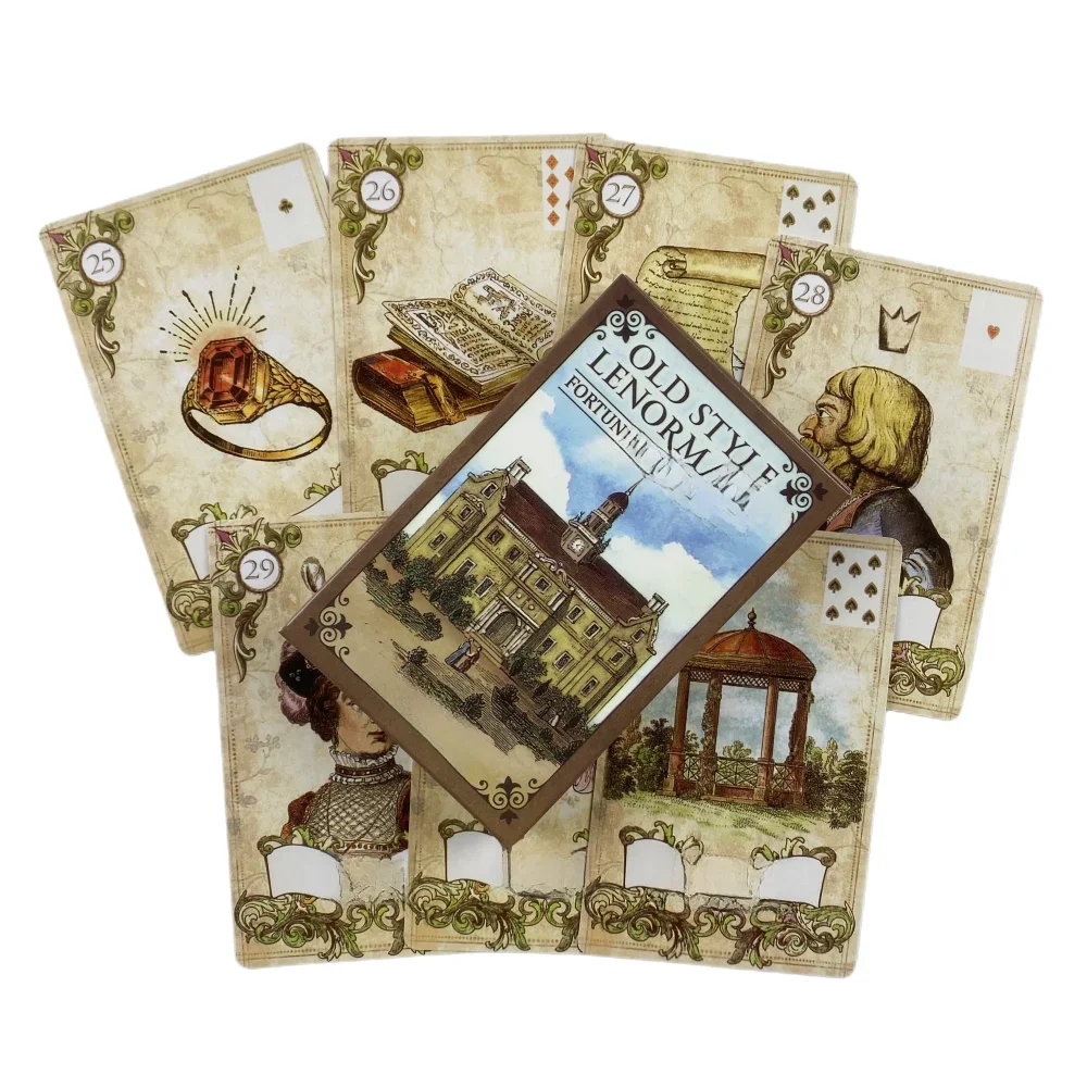 Cartes Oracle de raconter la bonne aventure, Style ancien, Tarot, jeu de Divination, édition Vision anglaise, jeu de société pour fête
