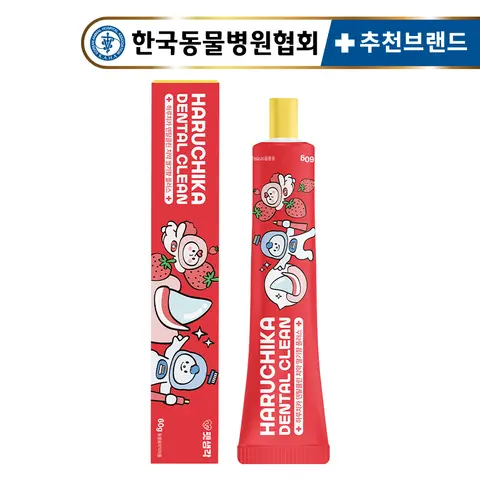 펫생각 강아지 바르는 치약 딸기향 60g 덴탈클린 입냄새 치석 충치 잇몸 염증 제거 효소 치약