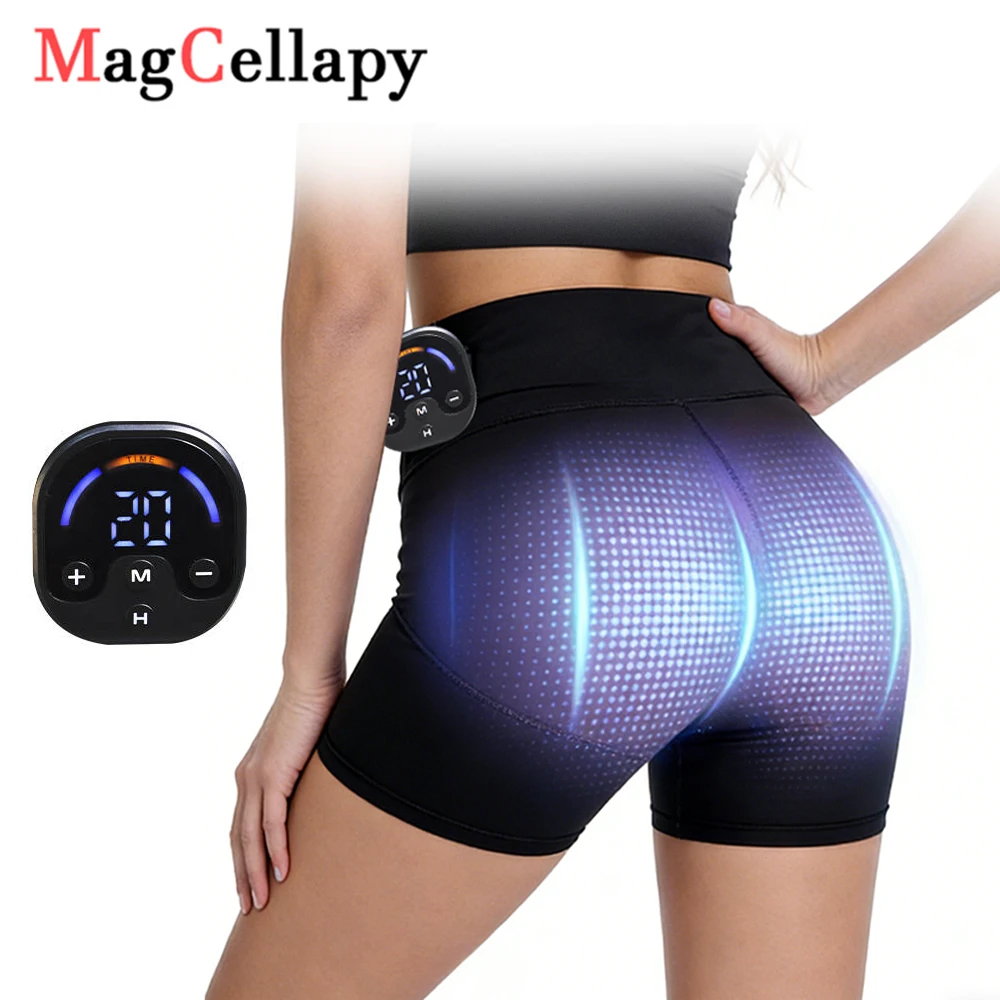 

EMS Shaping Yoga Shorts Smart Microcurrent Rechargeable High Elastic Buttock Trainer Fitness Pants for Men Women Gym Running