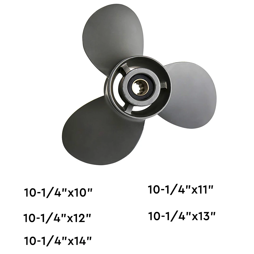 Aluminum Propeller for Suzuki Outboard Motor 20-30HP, 10-1/4