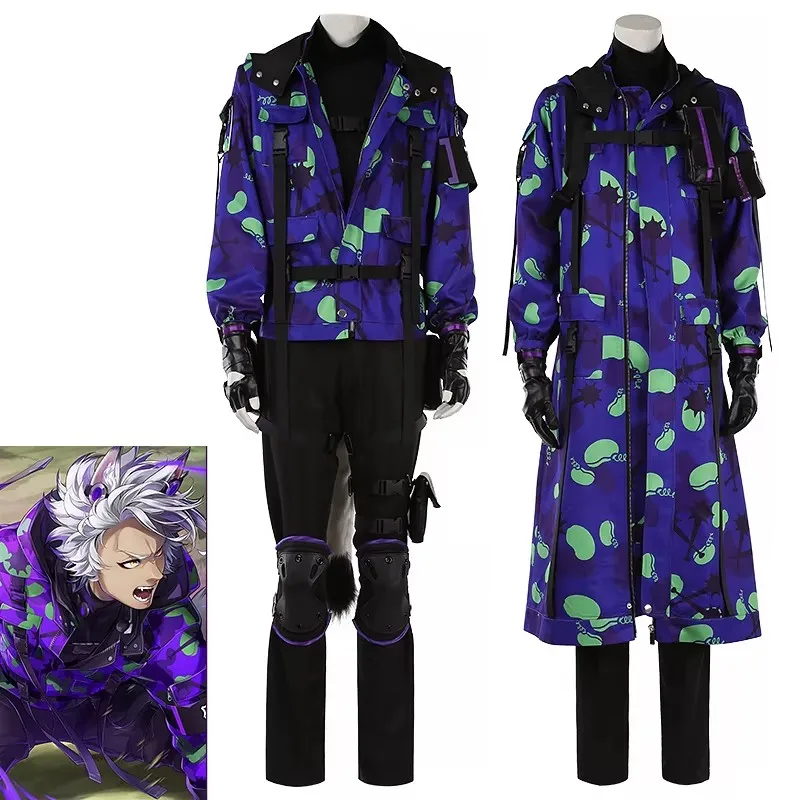 

Custom Made Twisted-Wonderland Azul Jack CAMO Cosplay Costume Camouflage Uniform Halloween Suits Custom-tailor Anime Outfits