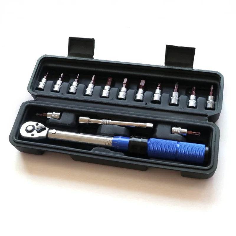 AliExpress UK Allsome ALLSOME Bike Torque Wrench 1/4'' Preset Torque Wrench Set of Torque 2-25Nm Bicycle Hex Wrench Repair