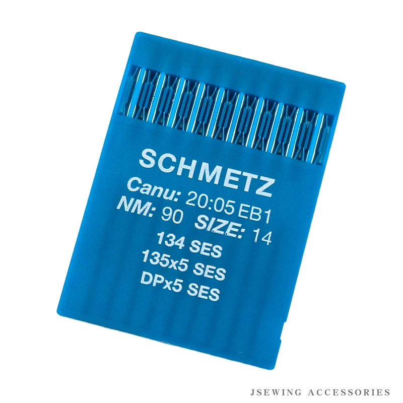 10 PCS DPX5 SES SCHMETZ Sewing Machine Needles For Industrial CANU: 20:05 EB1 DP*5 135X5 134 SES Light Ball Point