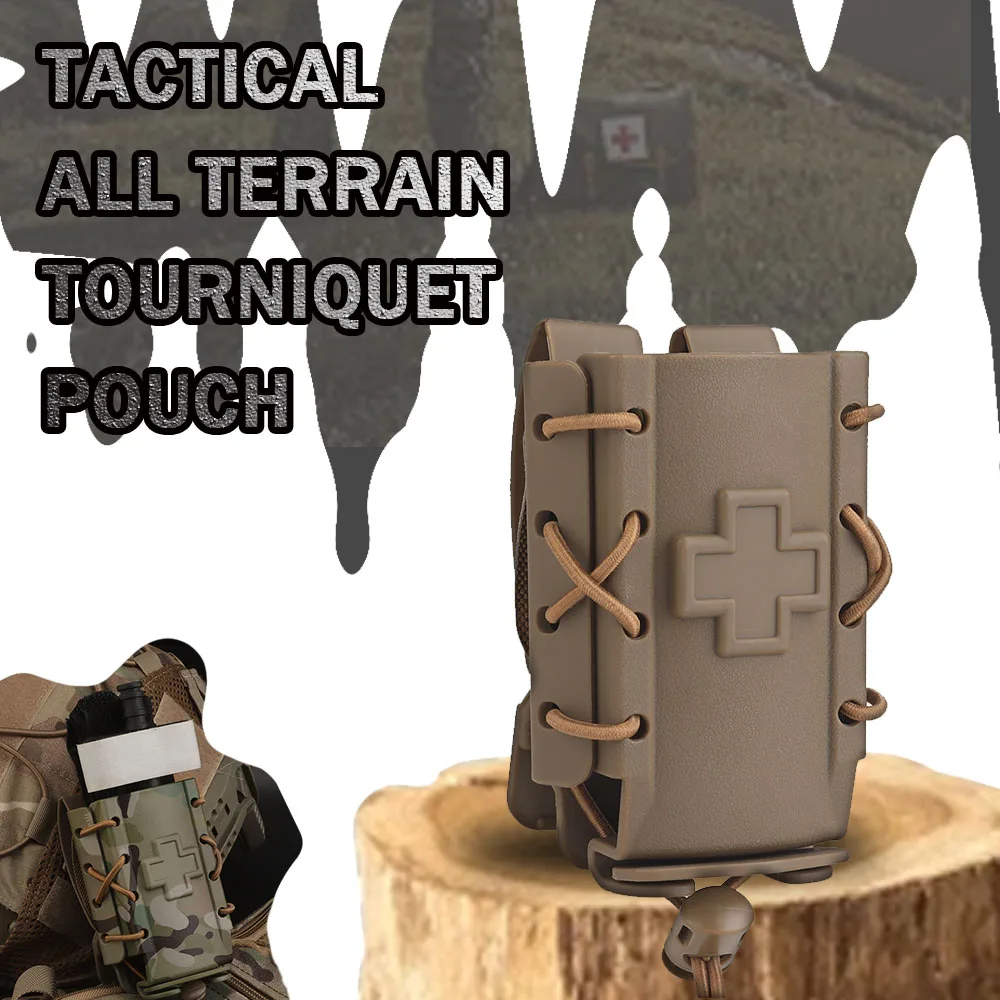 

Tactical All Terrain Tourniquet Pouch Molle Tourniquet Holder Medical Outdoor Camping hunting Emergency Equipment Storage Tool
