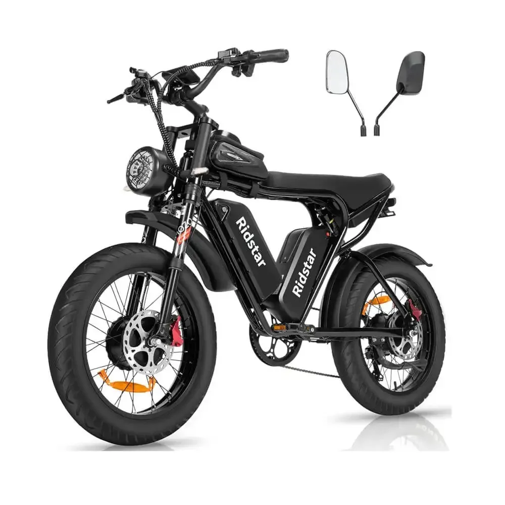 NEW IN STOCK ON Electric Mountain Bike RidstarS Q20 Electric Bike 48V 20AH Battery 1000W Motor 20inch Tires Mileage 150KG Max