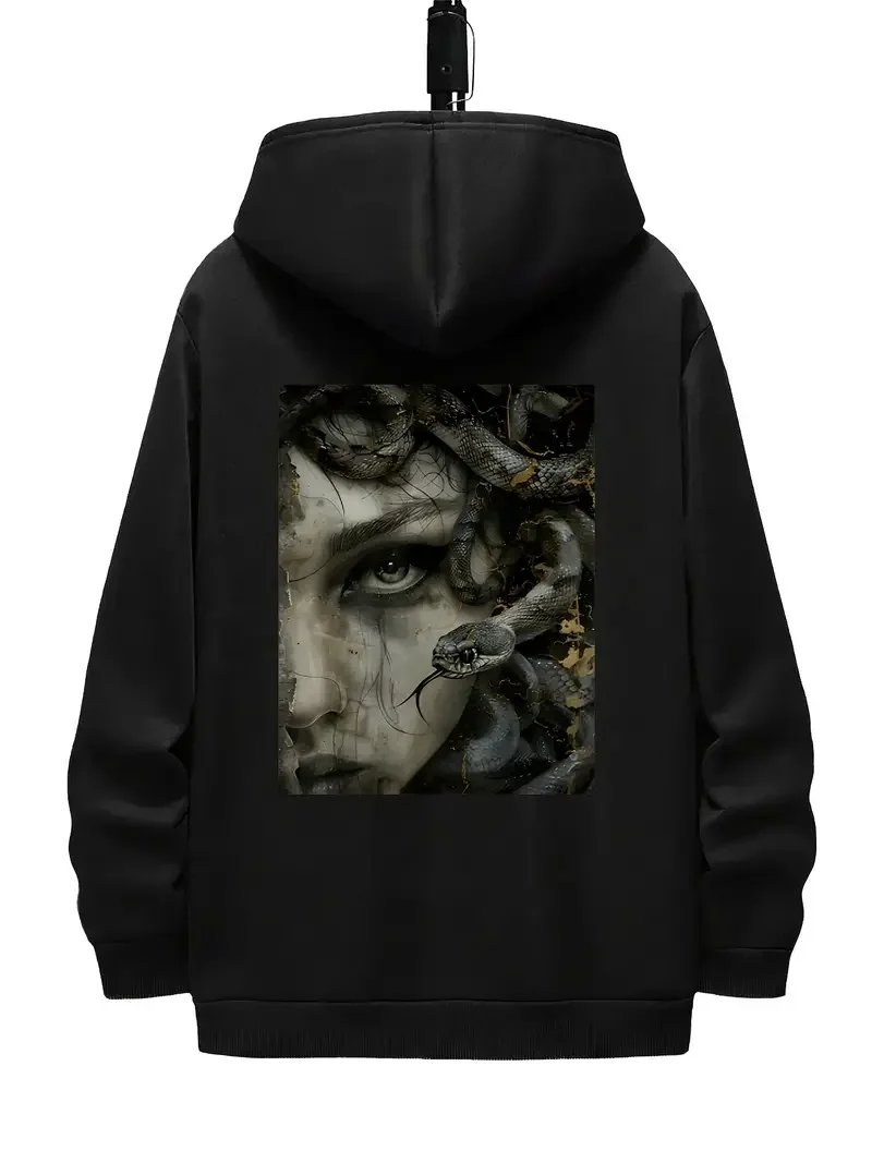 New high quality men's printed hoodies, cool sweatshirts for men, cotton breathable pullover hoodies, street wear