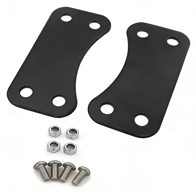 

YUNTANMT Chrome and Black Front Fender Risers Lift Brackets Adapter Kit Fit For HarleyTouring 21" Wheel 2014-2021