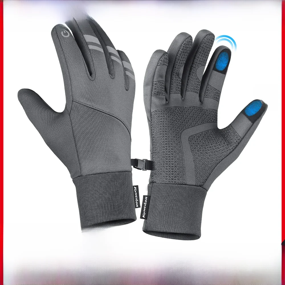 AliExpress Fezrgea Gloves Black Waterproof Winter Warm Cycling Outdoor Sports Running Riding Motorcycle Ski Touch