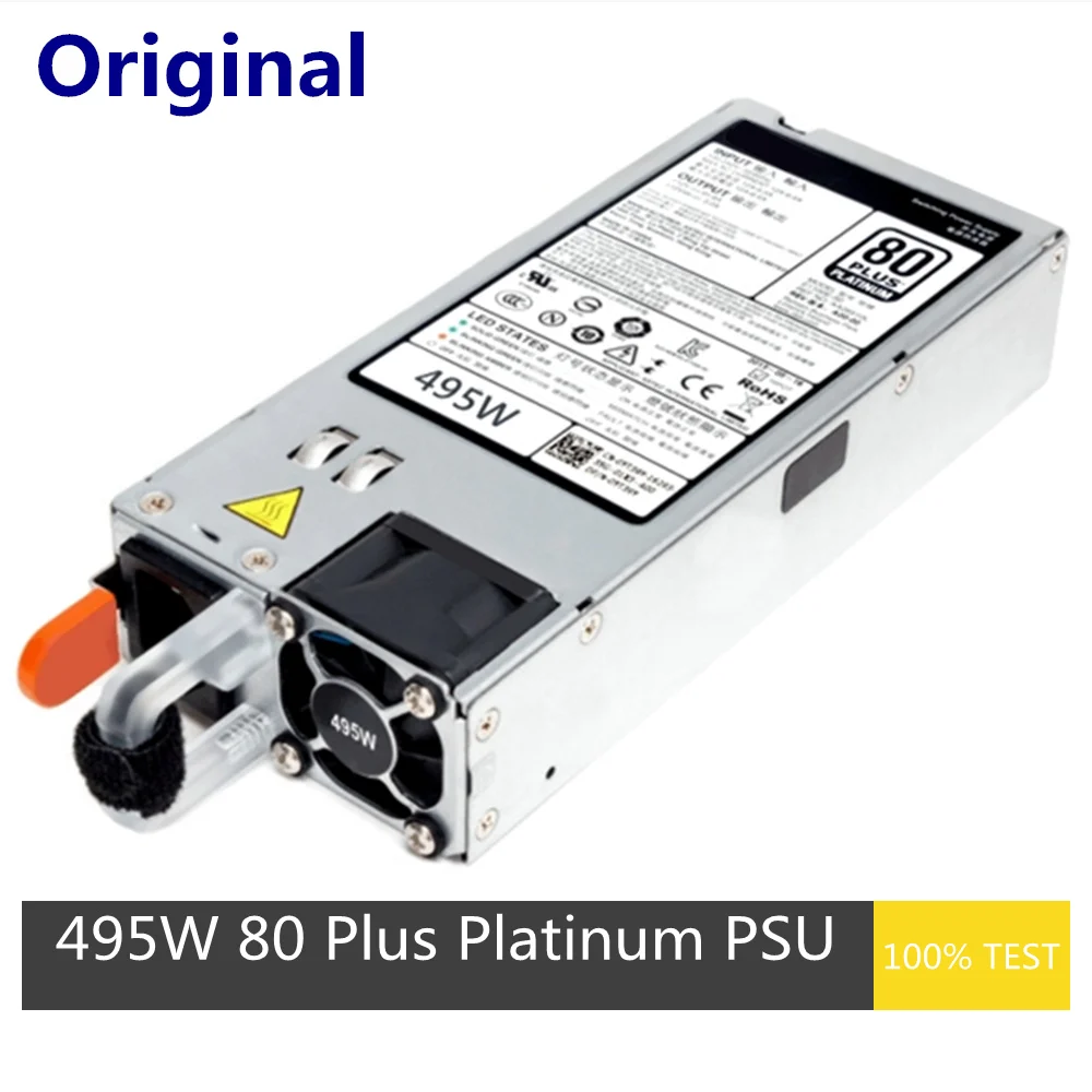 TH1CT 0TH1CT para Dell PowerEdge R530/R540/R630/R730: Evaluación detallada de fuente de alimentación de 495W con certificación Platinum