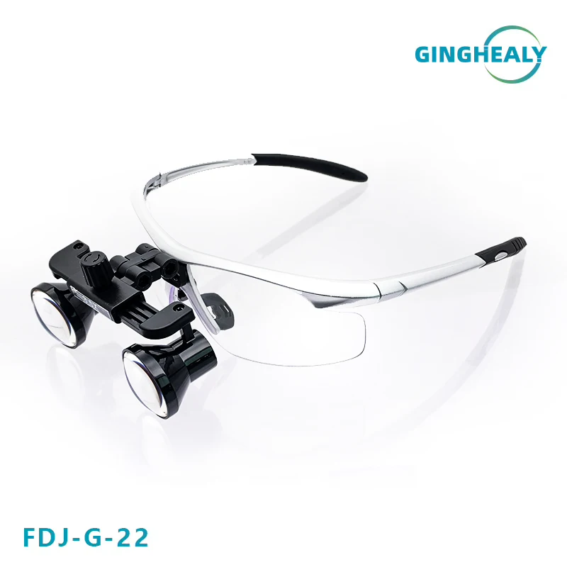 Ginghealy Magnifier 2.5X3.0x 3.5X Plastic Optical flip up Loupes Magnifying Glass sturdy titanium frames