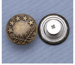 

10 шт. бронзовые пуговицы для шитья джинсов 17 мм без шитья съемные металлические кнопки без гвоздей сменные серебряные заклепки и отвертки