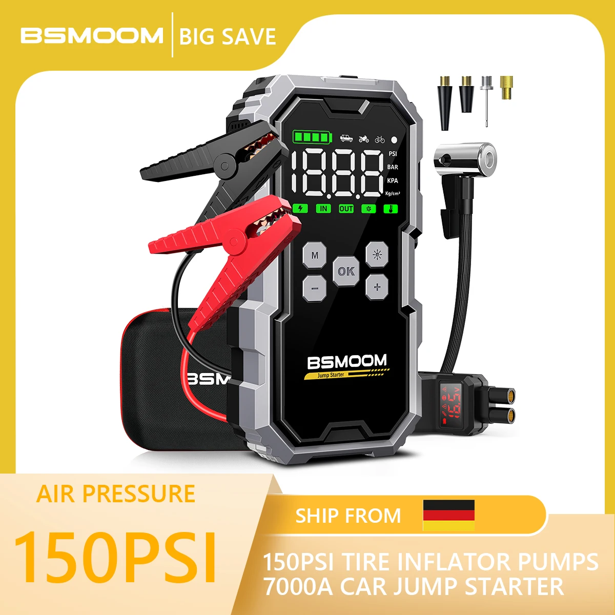 Avviatore di emergenza per auto Accumulatori e caricabatterie di riserva 12V Booster per avvio auto mAh 21800mAh Batteria caricabatterie rapido Avvio automatico della fotocamera Powerbank