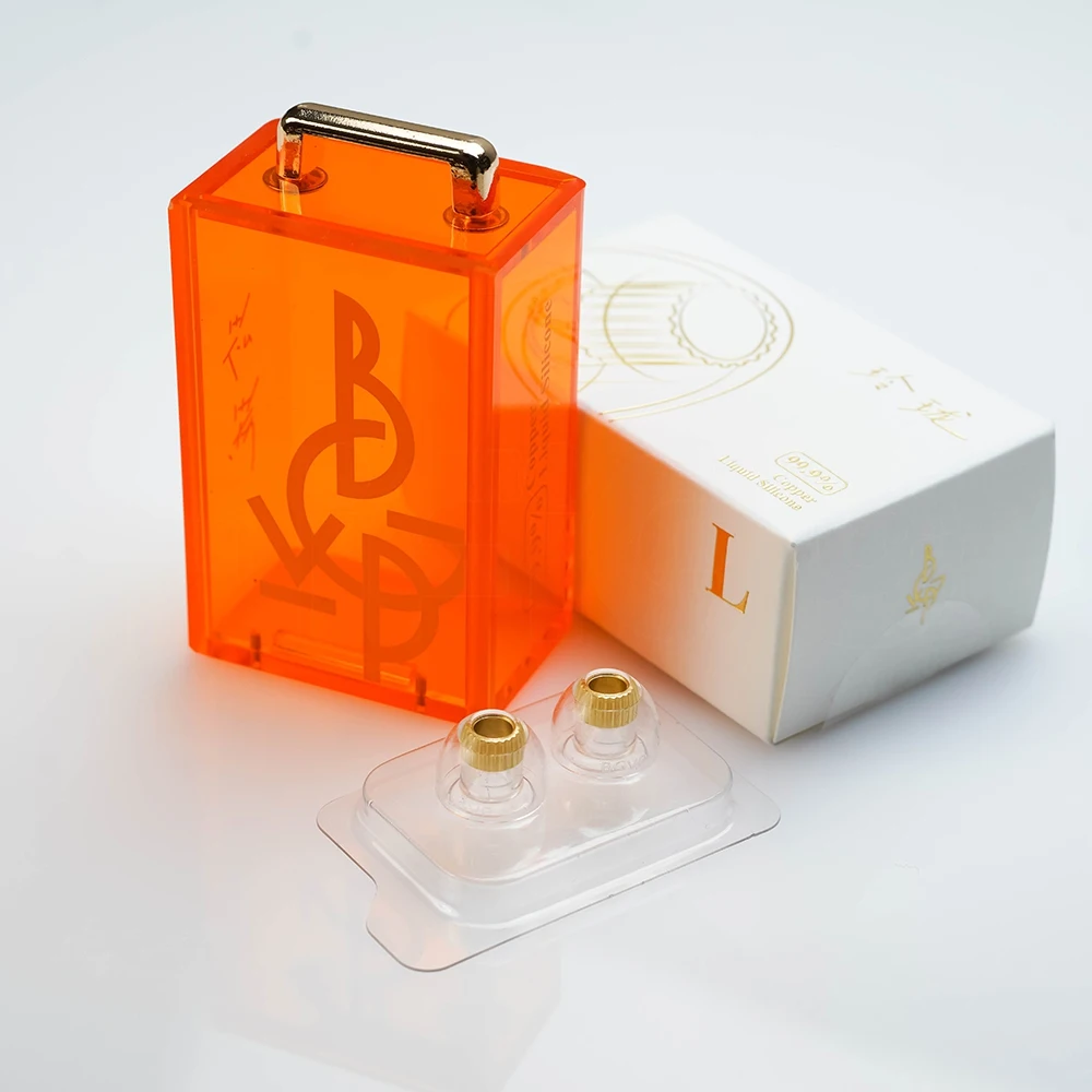 BGVP Auricolari in silicone squisito Auricolari in silicone liquido in rame privo di ossigeno Delicati sulla pelle Prevenire la distorsione Nessuna perdita