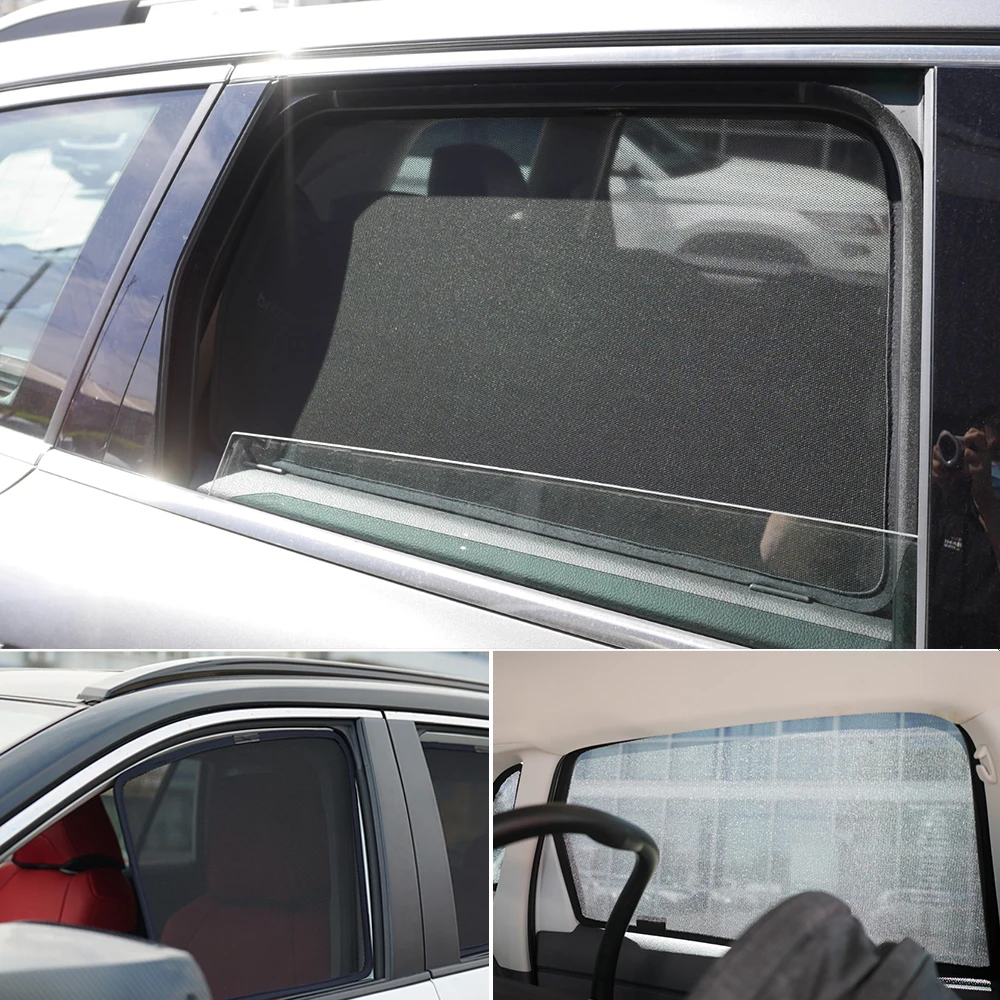 For Subaru Forester SJ MK4 2013-2018 Car Rear Side Baby Window SunShade Shield Front Windshield Curtain Blind Sun shade Visor