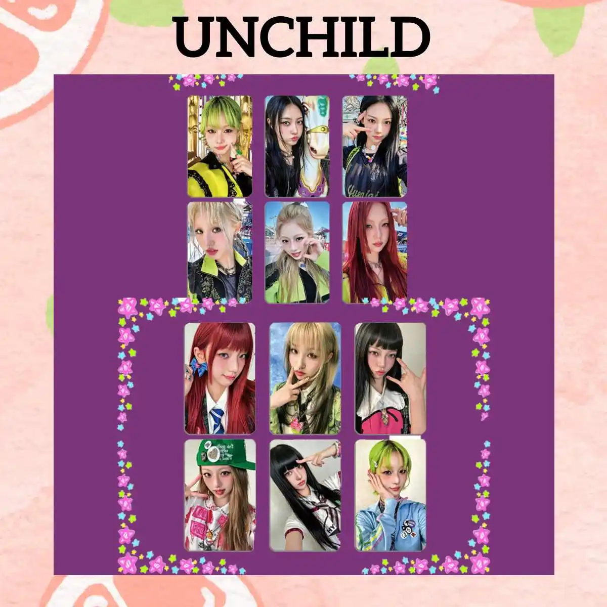 Набор фотокарточек UNCHILD (6 шт.) для косплея, высококачественные двусторонние LOMO-карточки, HD глянцевые открытки с Йиуном, Хикки, Хэуном, подарок