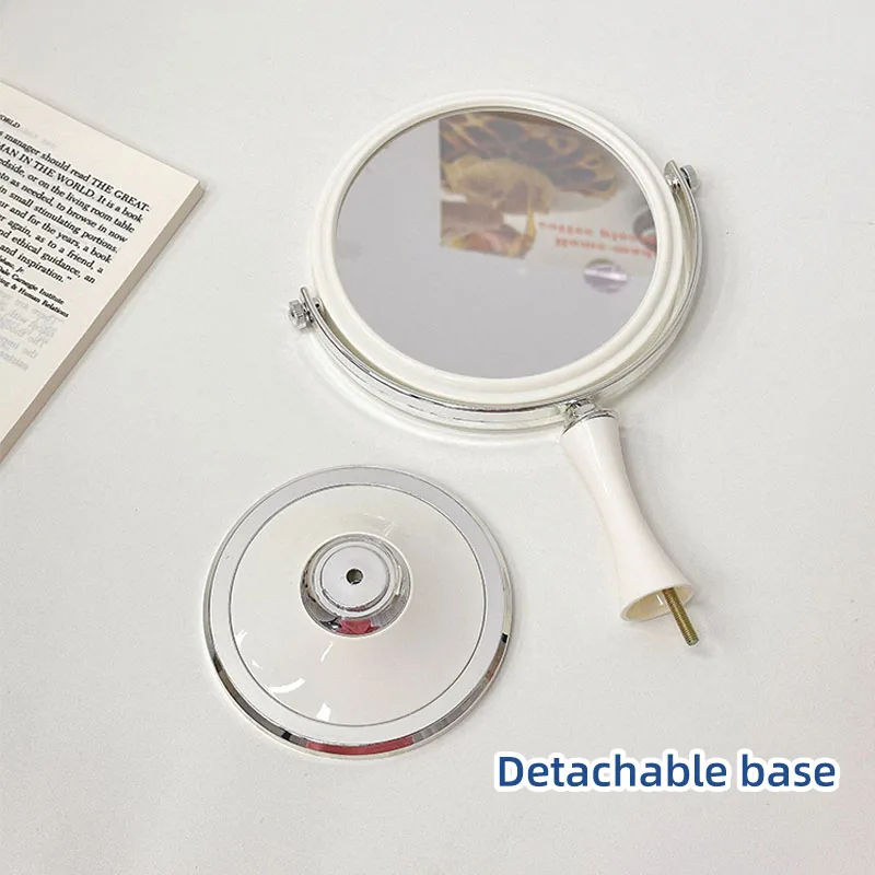 Miroir de dressing rotatif à 360 degrés de 6 pouces, miroir de princesse, grossissement 3 fois, miroir de maquillage double face de bureau