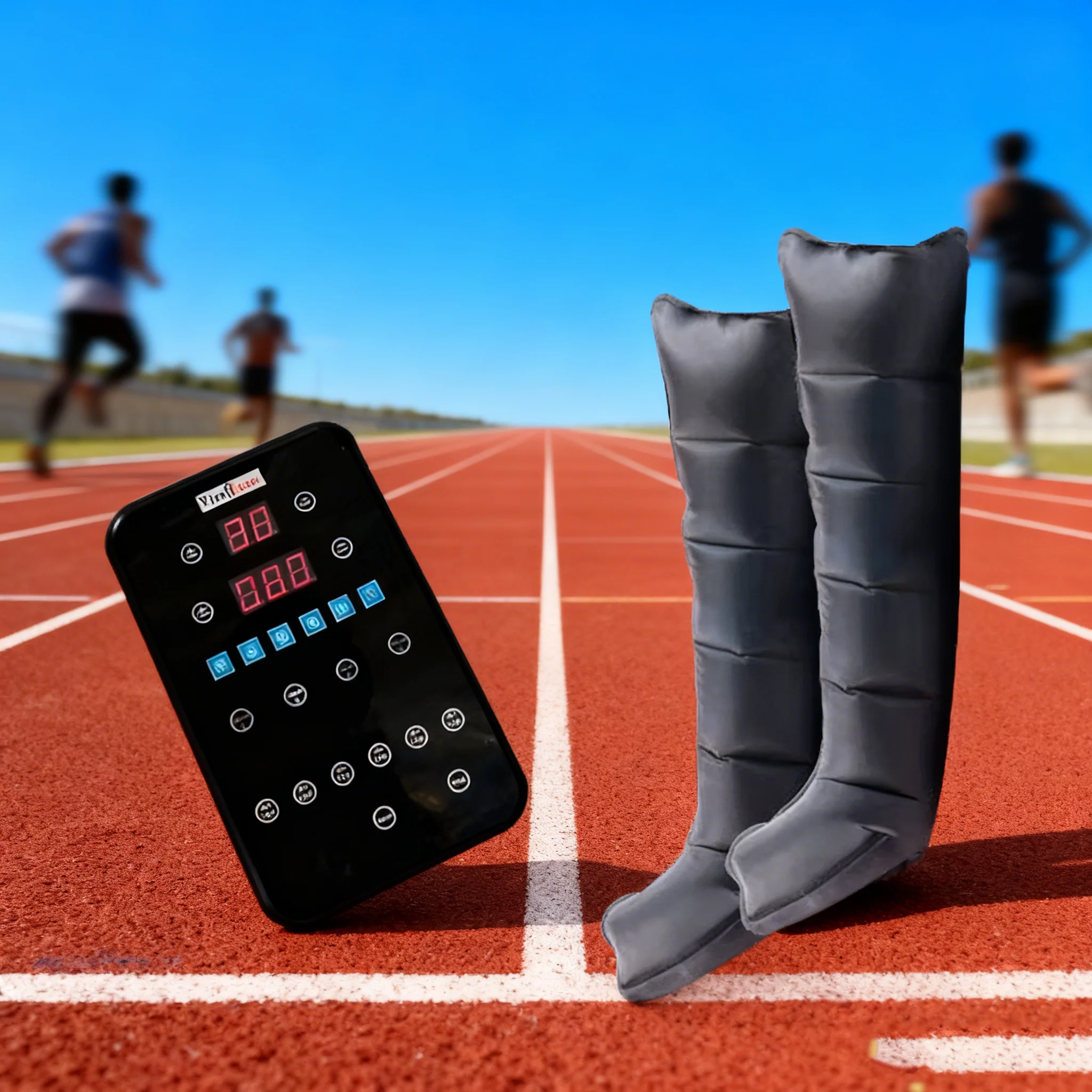 

Leg Massager Air Compression 6 Chambers Recovery Boots - Electric Foot Leg Massage Machine with Compression Pump AirWrap