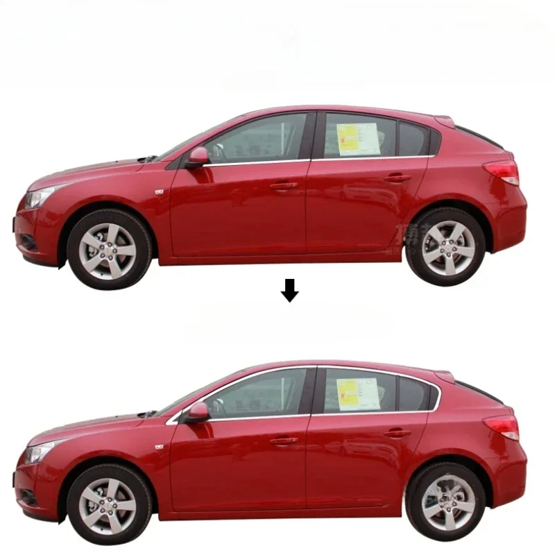 14PCS Stainless Steel Full Window Frame Trim Covers For Chevrolet Cruze 2012-2016 Hatchback
