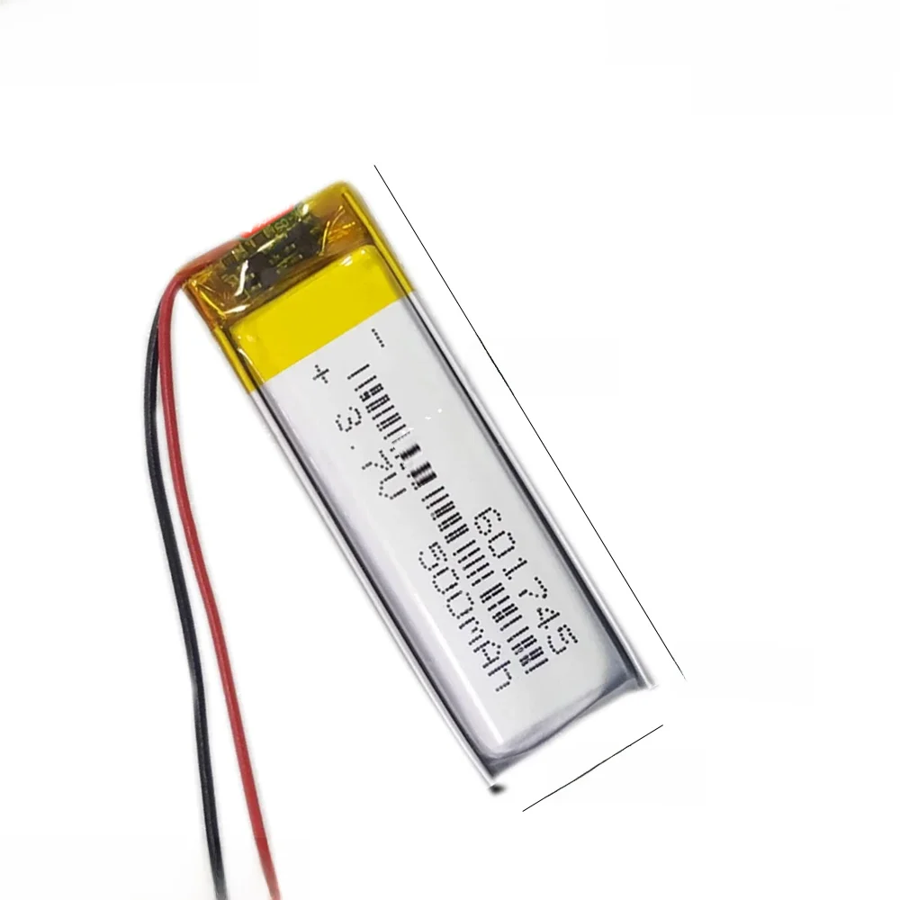 3,7 V 500mAh wiederauf ladbare Li-Polymer-Li-Lithium-Lipo-Batterie für MP3-Musik-Player