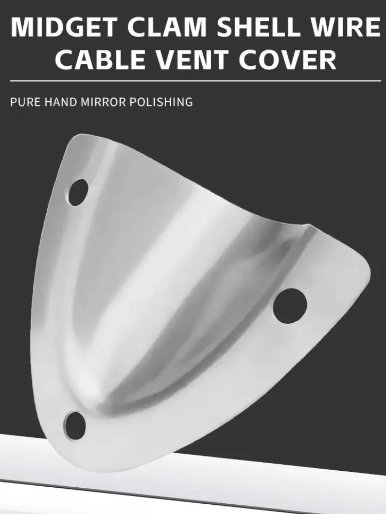 Couvercle d'évent de coque de palourde résistant aux UV, grand matériel marin durable, acier inoxydable 316, accessoires de bateau légers, yacht