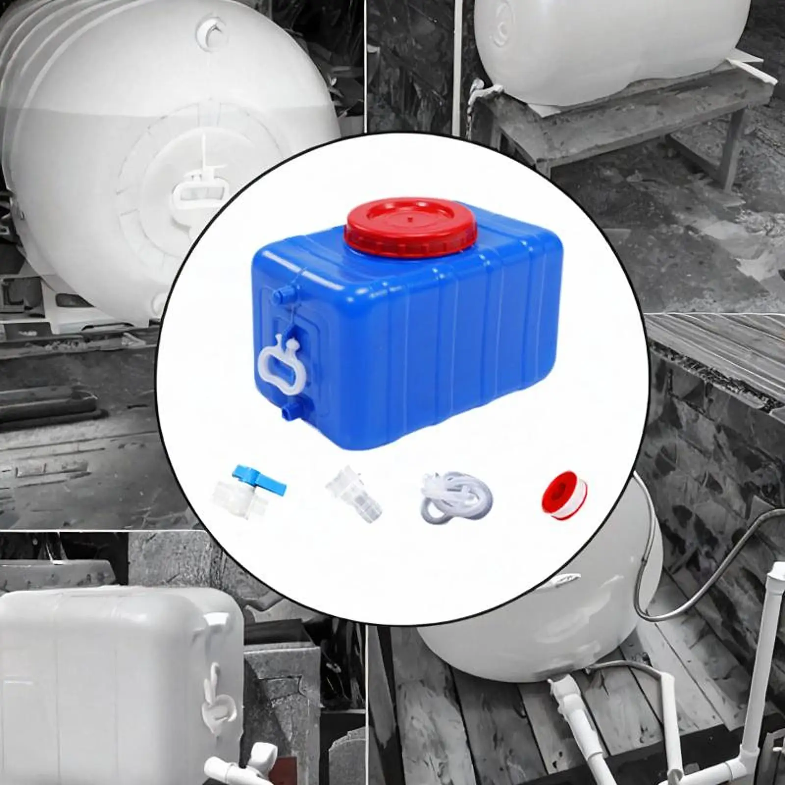 المحمولة سعة كبيرة خزان المياه شرب الحاويات التخييم خزان المياه للسفر في حالات الطوارئ شواء أفقي