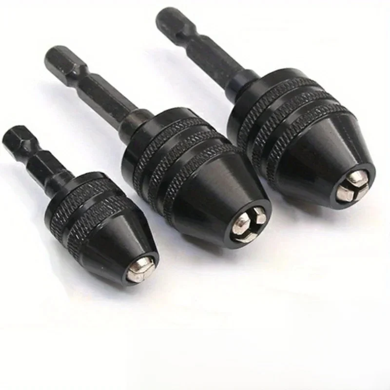 Narzędzia do konwersji uchwytów wiertarskich bezkluczykowych, Adapter do konwersji uchwytów bezkluczykowych, Zestaw wierteł z chwytem sześciokątnym 1/4 cala — zdjęcie 2