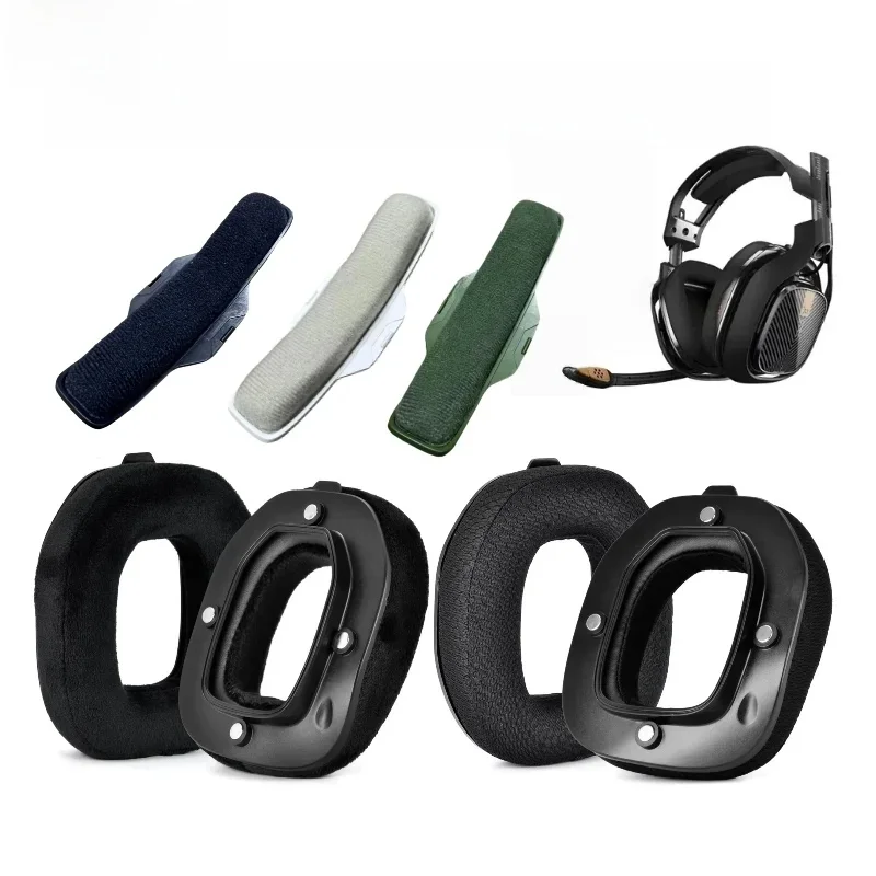 Wymienne nauszniki do słuchawek do gier Logitech Astro A40 TR A40TR bardziej miękkie nauszniki ze skóry proteinowej wysokiej jakości nauszniki — zdjęcie produktu 7
