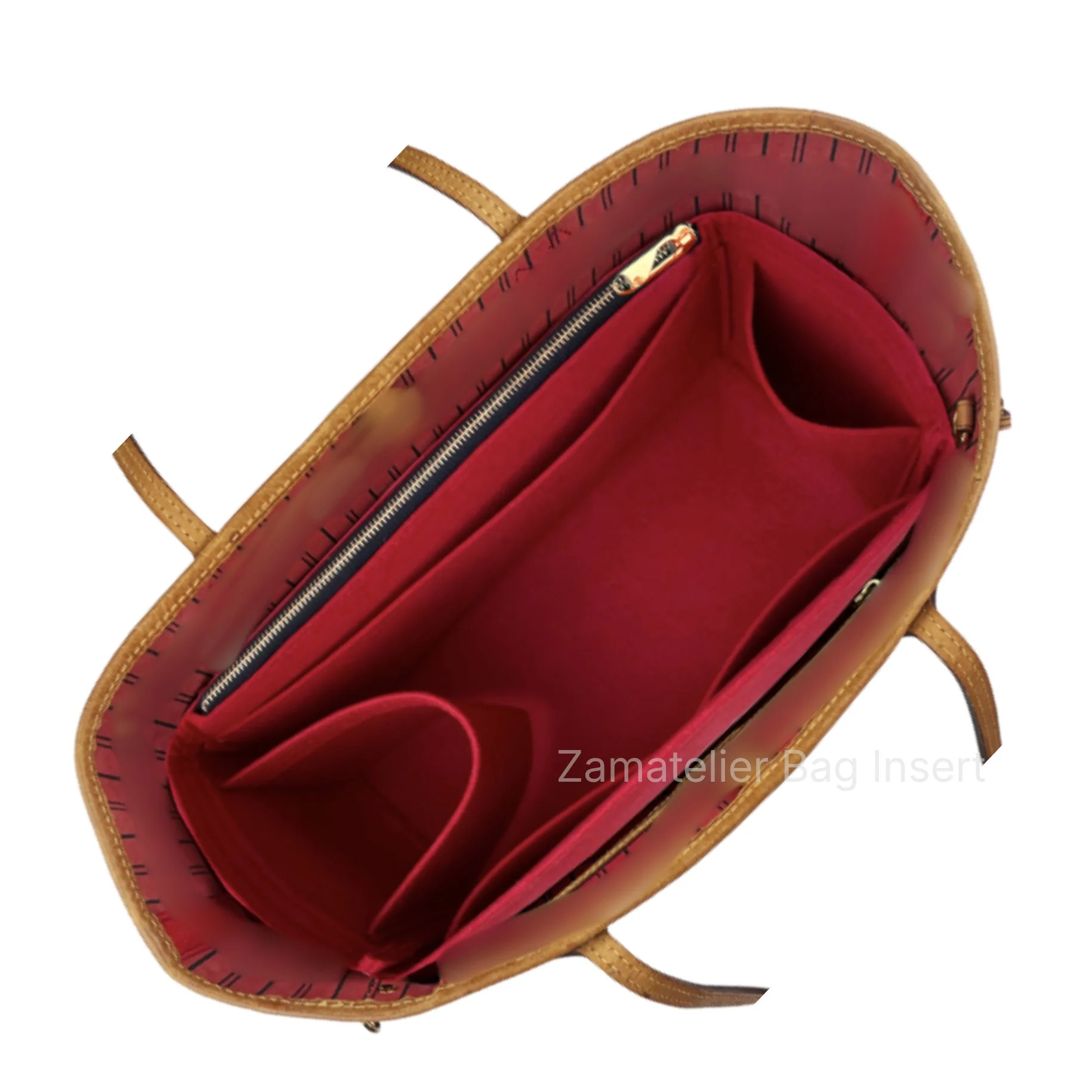 Органайзер-вкладыш из фетра для сумок Neverfull PM/MM/GM, фетровый органайзер для сумки с держателем для бутылки, формовщик основания для сумки-шоппера