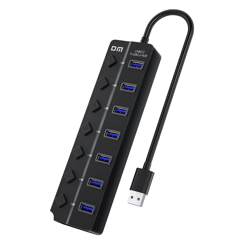 DM USB2.0*7 Hub with Switch CHB072