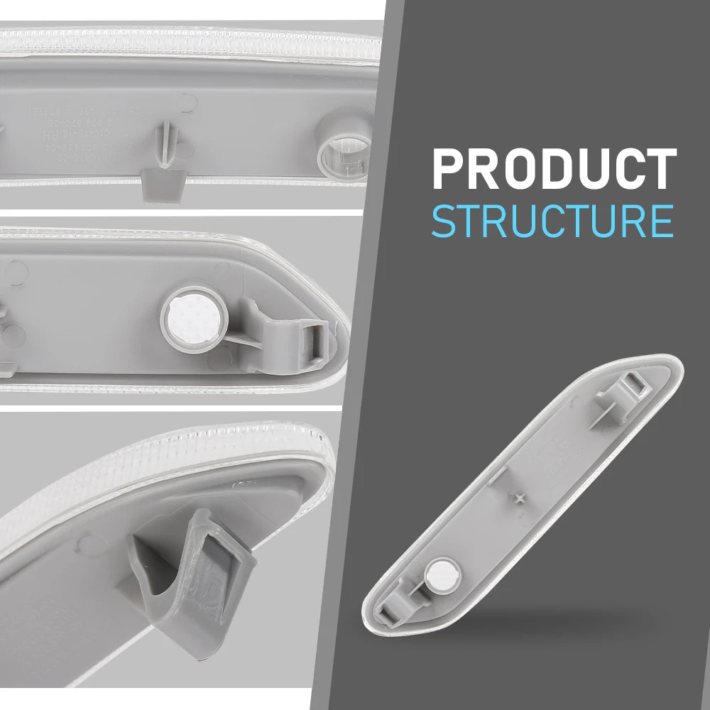 بدوره مصباح إشارة عدسة واضحة Rh صالح ل 2011-2016 ميني كوبر R60 ل 2013-2016 ميني كوبر R61 بيسمان 63139802570 مقاوم للماء #6