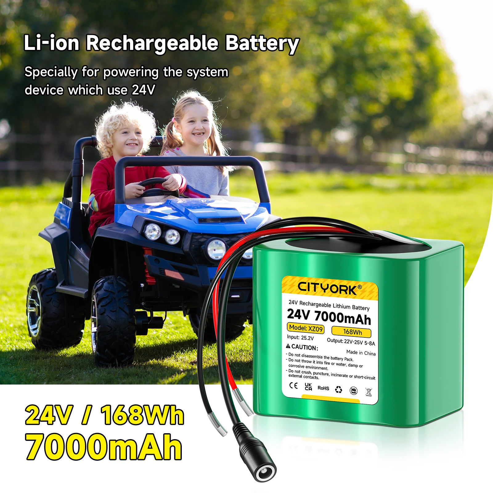 24V 7Ah 18650 Recha…