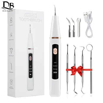 Detergente per tartaro per denti ad ultrasuoni Scaler dentale Detergente per denti elettrico Sbiancamento dei denti Macchia Calcolo Placca Rimuovi raschietto per tartaro