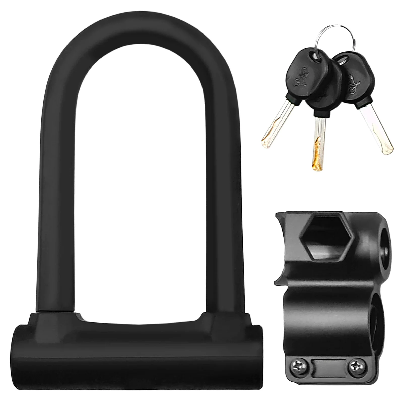 AliExpress NONE Bike Lock Heavy Duty Bicycle U Lock Secure Lock with Mounting Bracket U Shape anti-theft bicycle lock