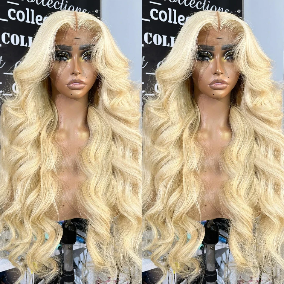 613 Honey Blonde Body Wave Human Hair Wigs For Women Lace Front Wig 13x4 13x6 HD Transparent Lace Frontal Wigs Brazilian