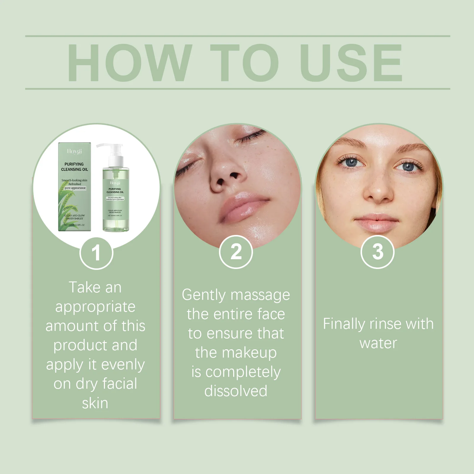 Hoygi Purifying Makeup Remove Oil Gentle Cleaning Pore Dirts Prevent Dryness Non-greasy Delay Skin Aging Makeup Removal Oil