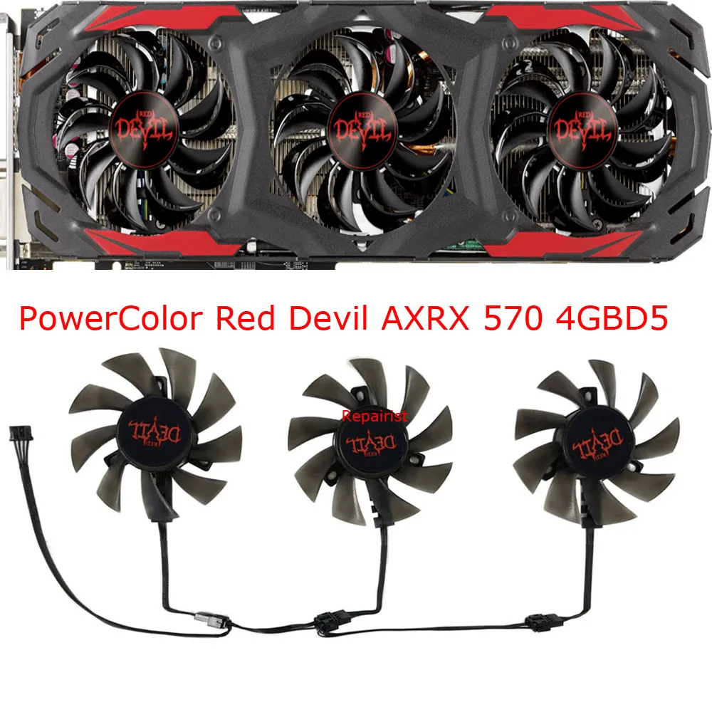 3Pcs/Set GA81S2U,PLD08010S12HH,Card Cooler,For Amd XFX Radeon VII,PowerColor AX RX 570 4G,GIGABYTE GTX 1660 Ti RX 6700/5700 XT