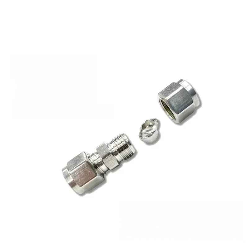 Złączka redukcyjna ze stali nierdzewnej 304 3 4 6 8 10 12 14 16 mm 1/8" 1/4" 3/8" 1/2" Złącze rury z podwójnymi tulejkami zewnętrznymi — zdjęcie 2