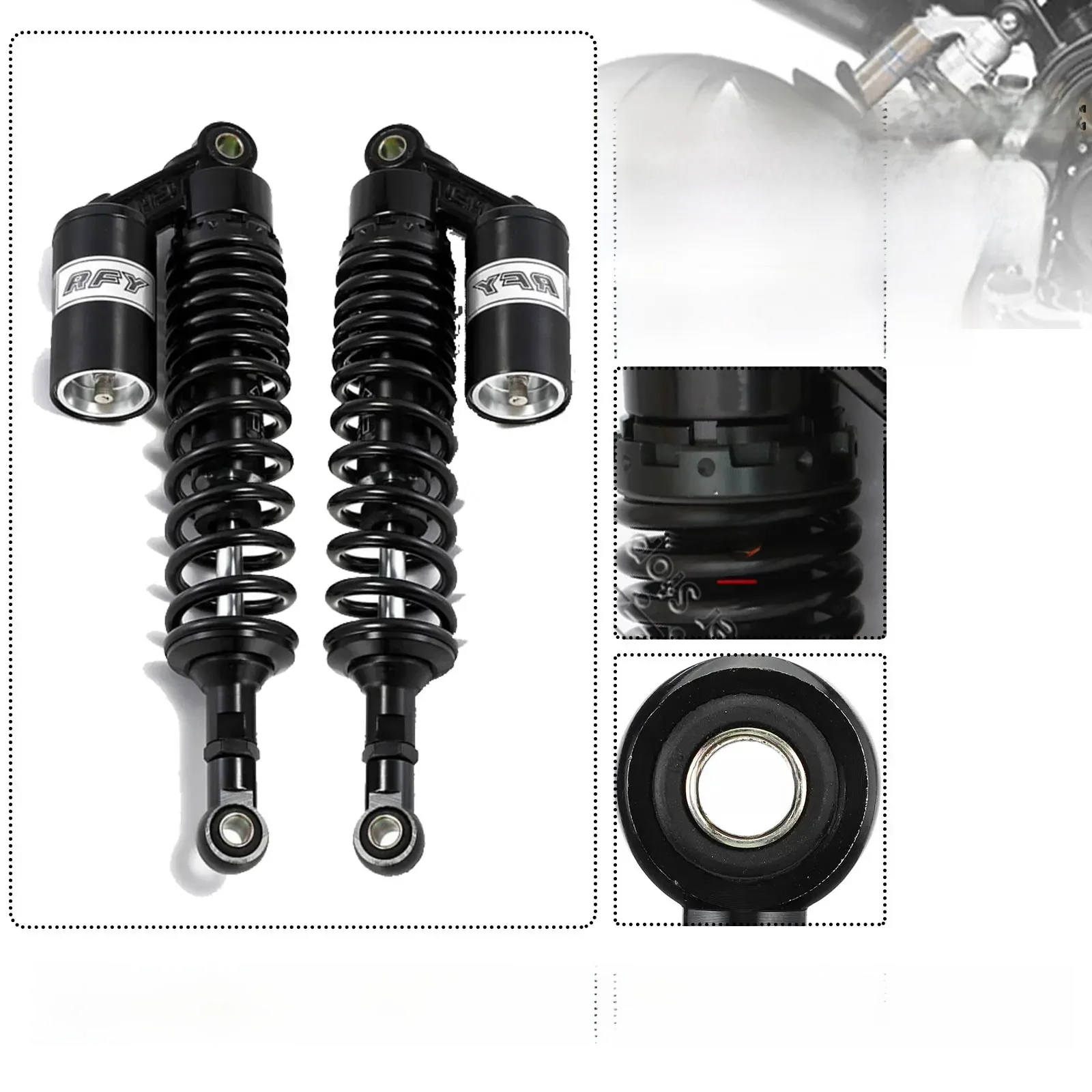 AliExpress 360mm 14.17inch Motorcycle Front Rear Air Shock Absorbers Suspension Gas Cylinder Spring For Motorcross Dirt Bike Motor ATV Quad