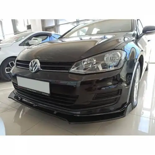 

Front Bumper Attachment Lip For VOLKSWAGEN GOLF 7 7.5 2008-2020 Piano Glossy Black Auto styling Diffuser Universal Spoiler